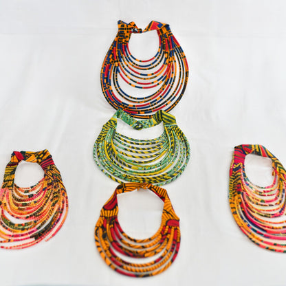 Collier Tissu africain
