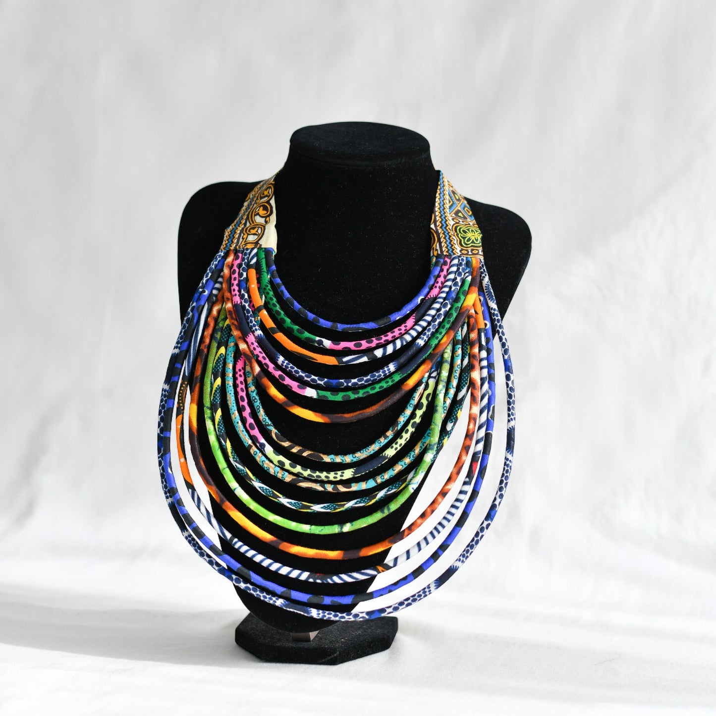 Collier Tissu africain